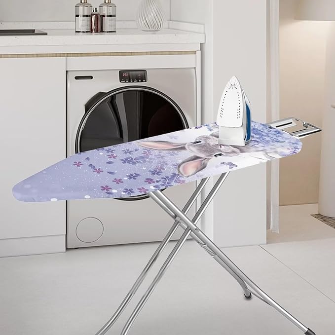 Sprowallow Rabbit Lavender Ironing Board Cover Standard Size Silicone Coated - Image 2