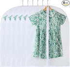 Garment Bags for Hanging Clothes, Plastic Dustproof Suit Bag, Coat Protector by Perber