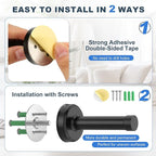 Door Stopper, No Drilling Wall Protection - Image 2