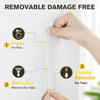 EMITEVER Picture Hanging Strips Heavy Duty, Damage Free Picture Hangers - Image 6