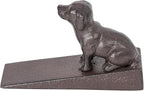 Sungmor Heavy Duty Cast Iron Dog Door Stops | Decorative Cute Animal Statue by Sungmor