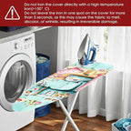 Nuxovilar Floral Sewing Machine Pattern Ironing Board Cover, 15×54 inch - Image 6