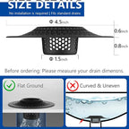 MFTEK Drain Hair Catcher Tub Drain Protector, Stainless Steel Bathtub Shower - Image 2