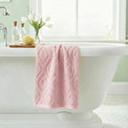 Artoid Mode 1 Pc Pink 3D Diamond Grid Jacquard Hand Towels - Image 4