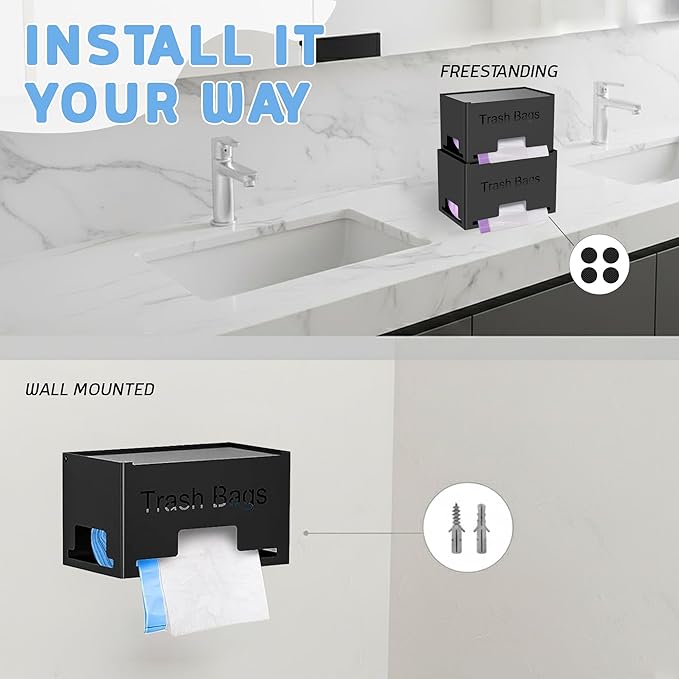 2-Pack Trash Bag Holder Dispenser - Image 3