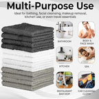 100% Cotton Washcloth Set – Soft, Absorbent Face Towels - Image 6