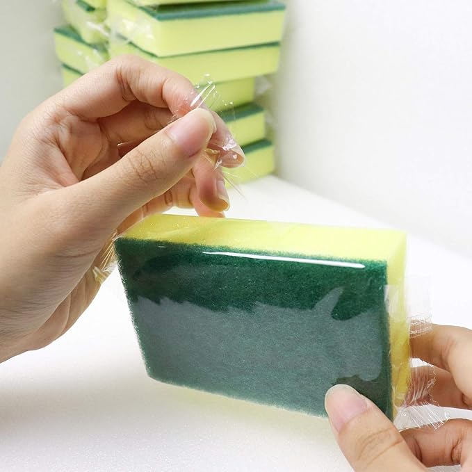 30 Pack Sponge Individually Wrapped, Non Scratch Scrouing Sponges - Image 4