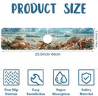Beach Sink Splash Guard Shells Starfish Waves Faucet Absorbing Mat Fast Drying - Image 2