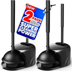 2Pack 2 in 1 Toilet Brush and Plunger Set, Extended Handle Plunger, Toilet Bowl by Unknown