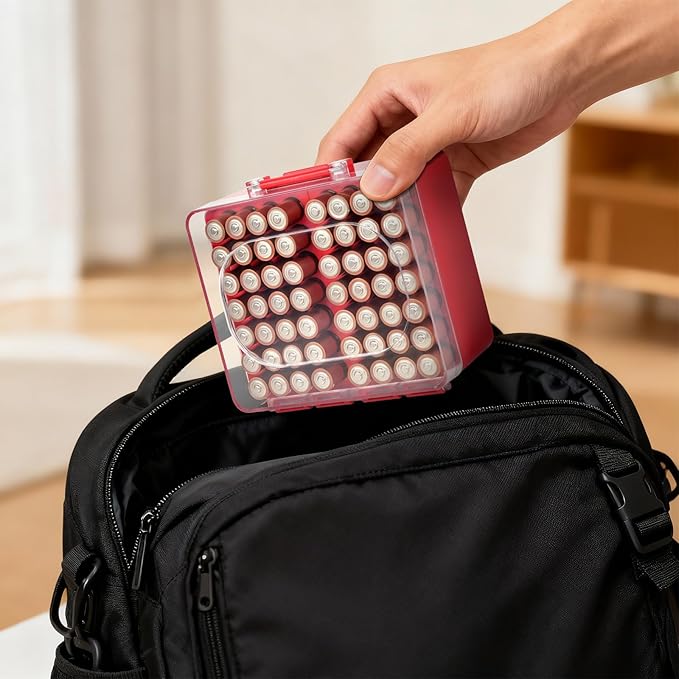 FULLCASE Battery Storage Organizer Box, Holder Container - Image 9