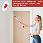 4 Section Stainless Spin Mop Replacement Handle - Image 8