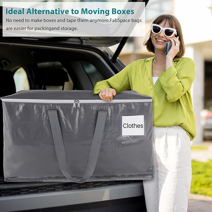 Moving Bags Heavy Duty with Strong Zippers and Handles Collapsible Moving - Image 5