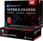 PROMEDIX P Nitrile Disposable Gloves, 4mil-100 Count, Gloves Disposable Latex by PROMEDIXP