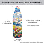 Floral Print Ironing Board Cover and Pad, Stretch Standard Size Thick Padding - Image 5