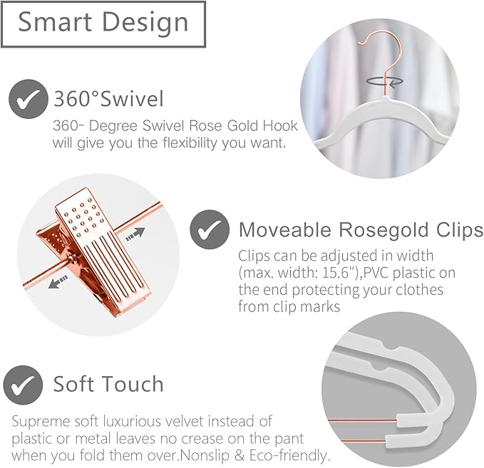 MIZGI Premium Velvet Pants Hangers - Image 3
