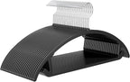 MIZGI Premium Plastic Hangers Heavyduty- Black No Shoulder Bump Suit Hangers by MIZGI