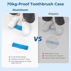 Wider Aluminum Toothbrush Travel Case, Portable Travel Toothbrush Holder - Image 6