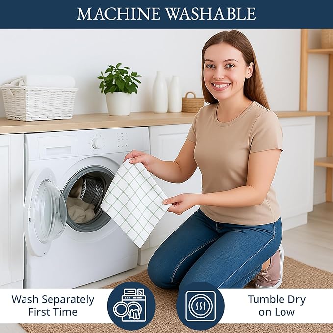 LANE LINEN Kitchen Towels Set of 12-100% Cotton, Quick-Drying 18” x 28” - Image 5