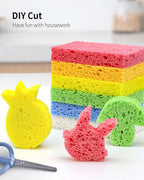 ARCLIBER Cellulose Sponges, Heavy Duty Scrub Kitchen Sponge, Clean Tough Messes - Image 7