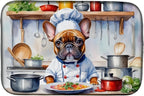 Caroline's Treasures DAC6252DDM French Bulldog The Chef Dish Drying Mat by CarolinesTreasures