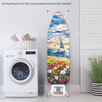 Floral Print Ironing Board Cover and Pad, Stretch Standard Size Thick Padding - Image 3