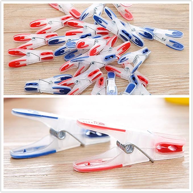Strong Non-Slip Wide Open Plastic Clothes Clips - Image 4