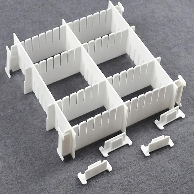 22 Pack Drawer Divider Clips Holder Plastic Mount Fixing Buckle Corner Angle - Image 5