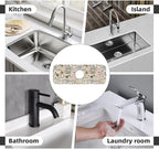 Coffee Time Vintage Espresso Machine Cupcakes Beans Kitchen Sink Splash Guard - Image 7