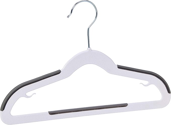 Amazon Basics Plastic Kids Clothes Hangers, 12.8" x 8" x 0.2" by AmazonBasics