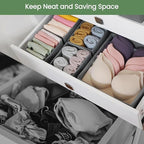 Criusia Drawer Organizer Clothes, 24 Pack Underwear Drawer Organizers, Foldable - Image 2