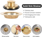 RQYEKDO Kitchen Sink Strainers Sink Stopper Kits, Stainless Steel Sink Drain - Image 3