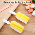 4 Pcs Bottle Brush Sponge, Cup Water Bottle Sponge Brush Cleaner, Detachable - Image 5
