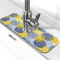 Dahlia Floral Colorful Flower Kitchen Sink Splash Guard Faucet Mat Super by Unknown