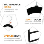 Velvet Pants Clothes Hanger Space Saving Non Slip Pants Shorts Hanger, - Image 5