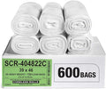 Aluf Plastics 45 Gallon 22 Micron Premium Clear Trash Bags by AlufPlastics