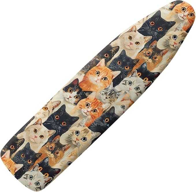 GLENLCWE Cute Cat Ironing Board Cover Full Size Scorch Resistant Replacement by GLENLCWE