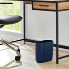 iDesign Small Slim Plastic Bathroom Trash Can, Garbage Can - Image 5