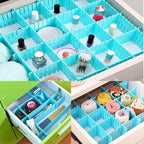 8pcs DIY Plastic Drawer Organizer Adjustable Drawer Dividers - Image 5