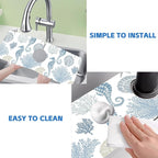 Marine Seashell Seahorse Coral Kitchen Sink Splash Guard Mat Absorbent Fast - Image 5