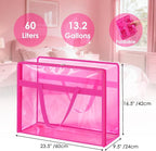 SGHUO Clear Storage Bags 60L Extra Large Plastic Vinyl Blanket Storage Bag - Image 2