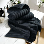 Jacquotha 4-Pack Bathroom Hand Towels Ribbed – Guest Room & Spa Premium Cotton - Image 9