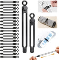 30 Pcs Silicone Cable Ties, Reusable Data Cable Organizer Wire Organizers by AWROSE