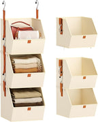 Collapsible Hanging Closet Organizer by Homsorout