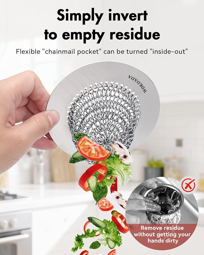 4 PCS Kitchen Sink Drain Strainer, Flippable Mesh Sink Strainer, 304 Stainless - Image 2