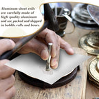 Yaocom 100 Packs Aluminum Metal Crafts DIY Foil 6 Inch x 6 Inch x 0.07 mm Thick - Image 3
