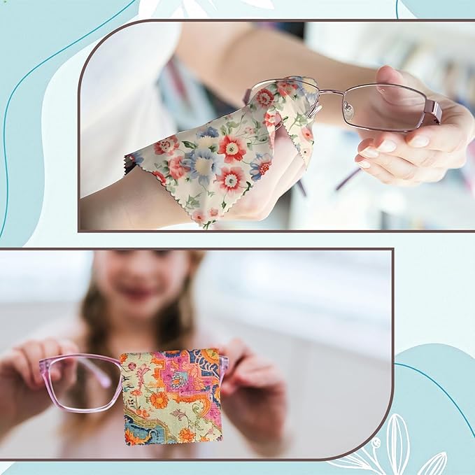 6 PCS Glasses Cleaning Cloth Eyeglass Lens Microfiber Cleaning Cloth Reusable - Image 5
