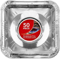 Disposable Gas Burner Liners Aluminum Foil Square Gas Stove Burner Covers by StockYourHome