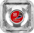 Disposable Gas Burner Liners Aluminum Foil Square Gas Stove Burner Covers by StockYourHome