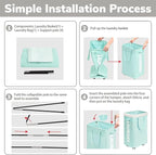 Goodpick Rolling Laundry Basket - Image 2