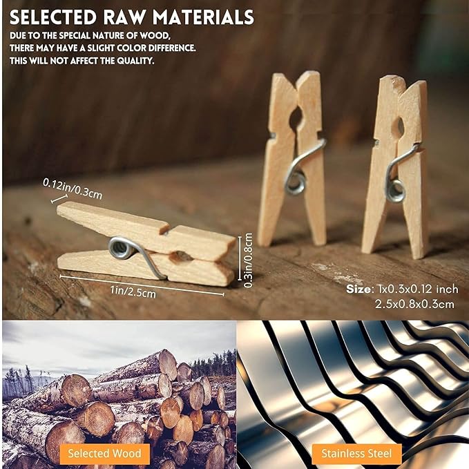 Mini Clothespins, Mini Clothes Pins - Image 3